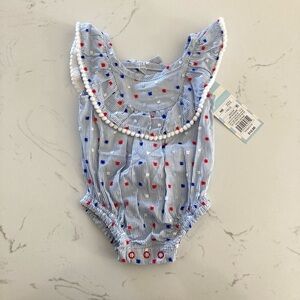 NWT Baby Cat & Jack Polka Dot Onesie